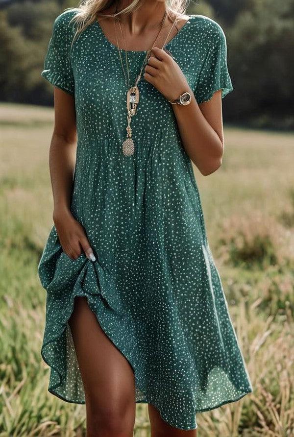 Robe à pois chic pour femmes | Midi