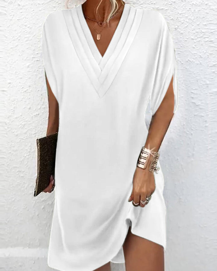 Robe élégante à manches fendues pour femmes | Midi