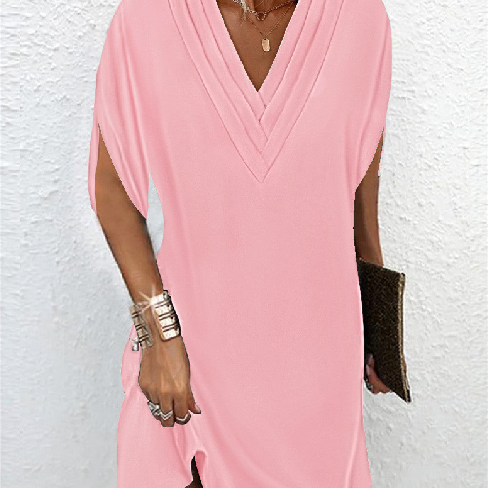 Robe élégante à manches fendues pour femmes | Midi