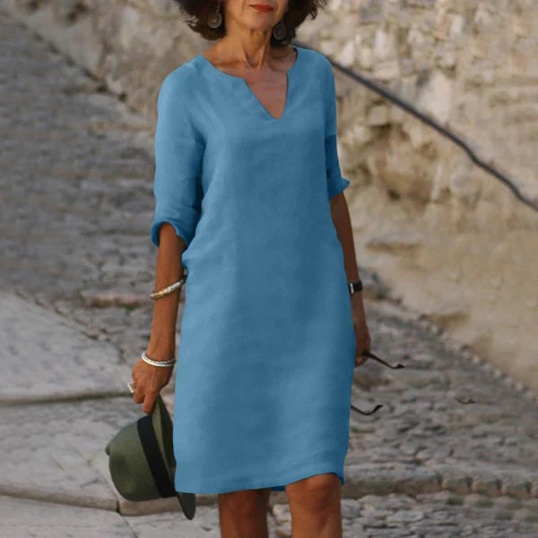 Robe col V pour femmes | Midi